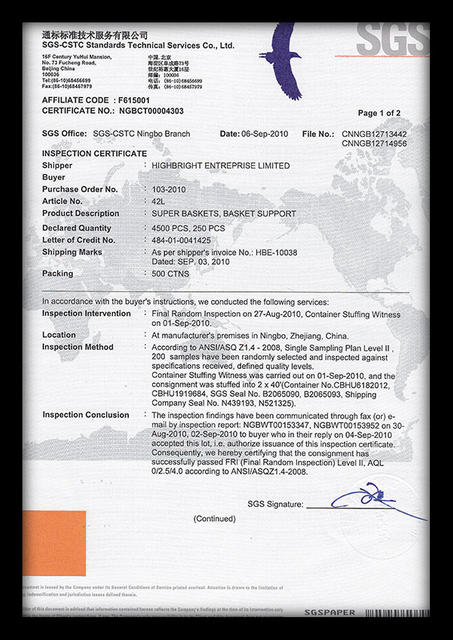 SGS Certificates 02
