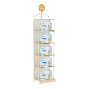 Single Side Mother And Baby Store Shop Design Furniture Shelves Display Rack