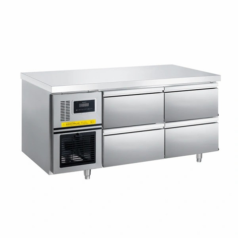 0℃ To -5℃ Air Cooling 4 Drawers Under Counter Drawer Refrigerator Commercial Refrigerator 