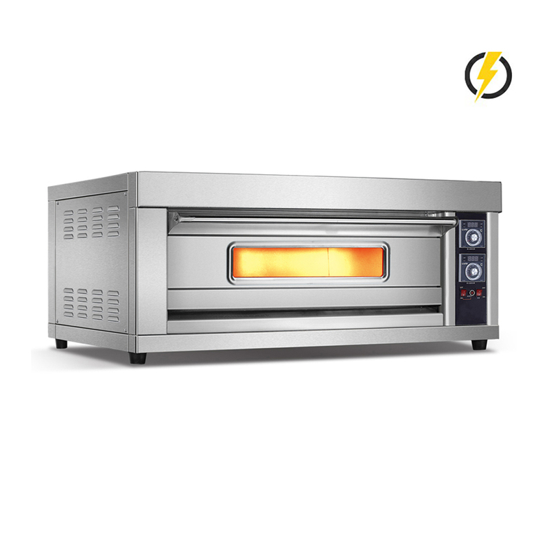 Room Temp.~400℃ 1 layer 2 trays Electric Oven Stainless Steel Door Deck Oven Instrument Control