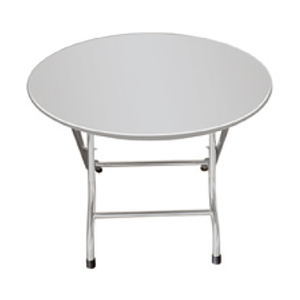 Round Leg Stainless Steel Dining Table Round Table
