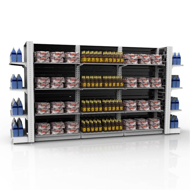 Economic Center Communal Back Panel Supermarket Shelf