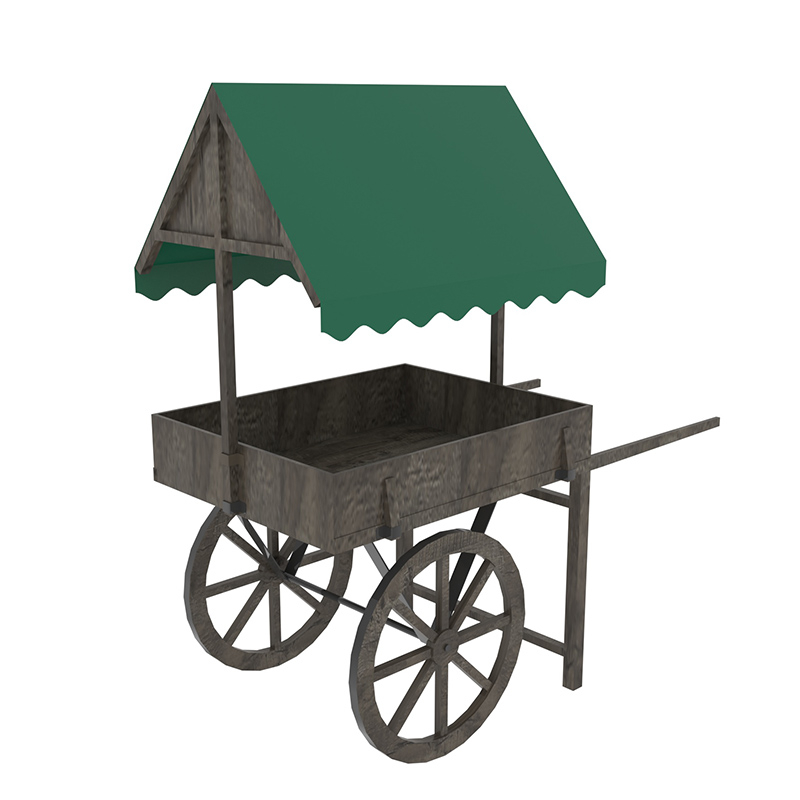 Wagon Style Display Cart