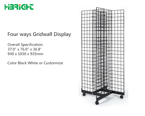 4 Sides Gridwall Display Stand