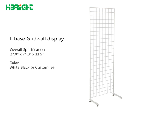 L base Gridwall Display Stand