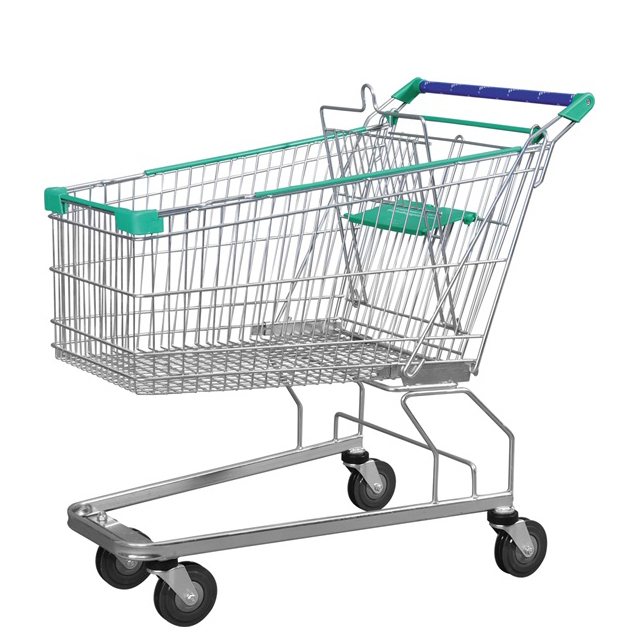 150L metal shopping cart