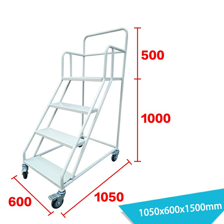 4-Step Warehouse Movable Platform Ladder LT-8