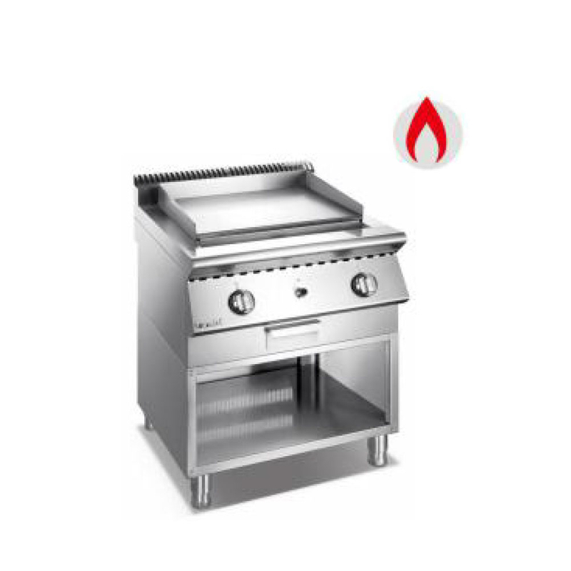 Commercial Little Size Gas Griddle with Open Cabinet