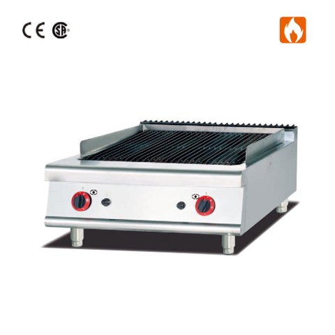 800x900x460mm Counter Top Gas Lava Rock Grill