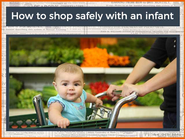 How to shop safely with an infant