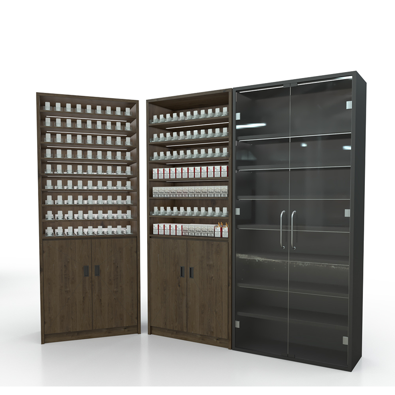 Display Rack Cabinet for Cigarette with Glass Door