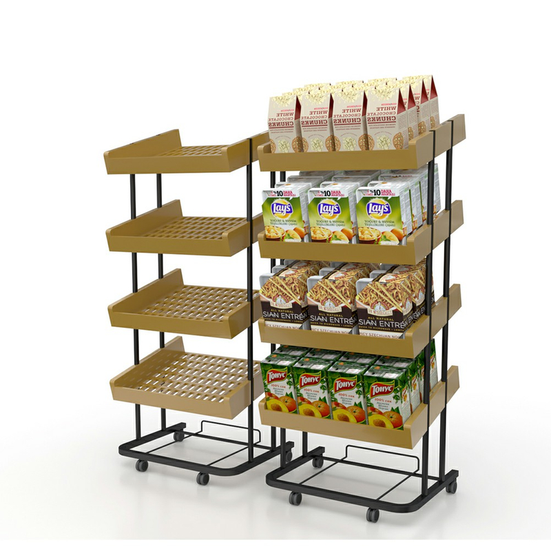 Wooden Multilayer Bread Display Shelf