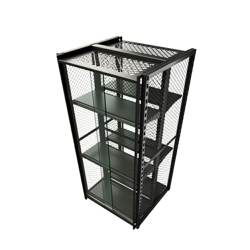 Heavy Duty Display Rack with Glass Door