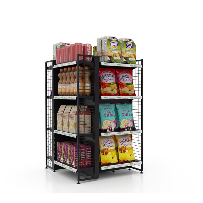 4 Side Supermarket Display Rack