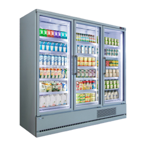 Plug-in Vertical Multi-deck Daily Refrigerated -1~7℃ Chiller with Glass Door