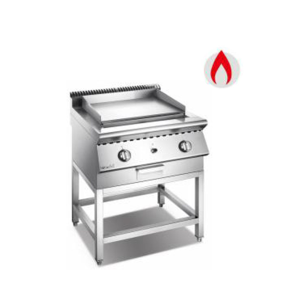 Commercial Little Size Gas Griddle with Open Cabinet