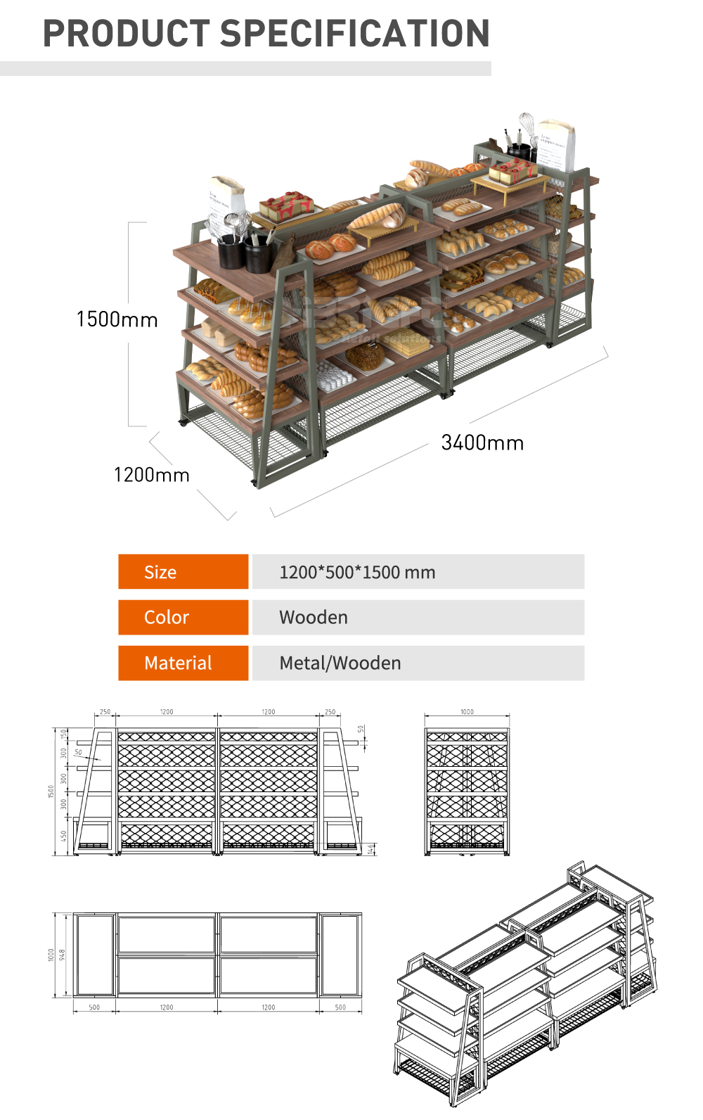Bakery Display rack2