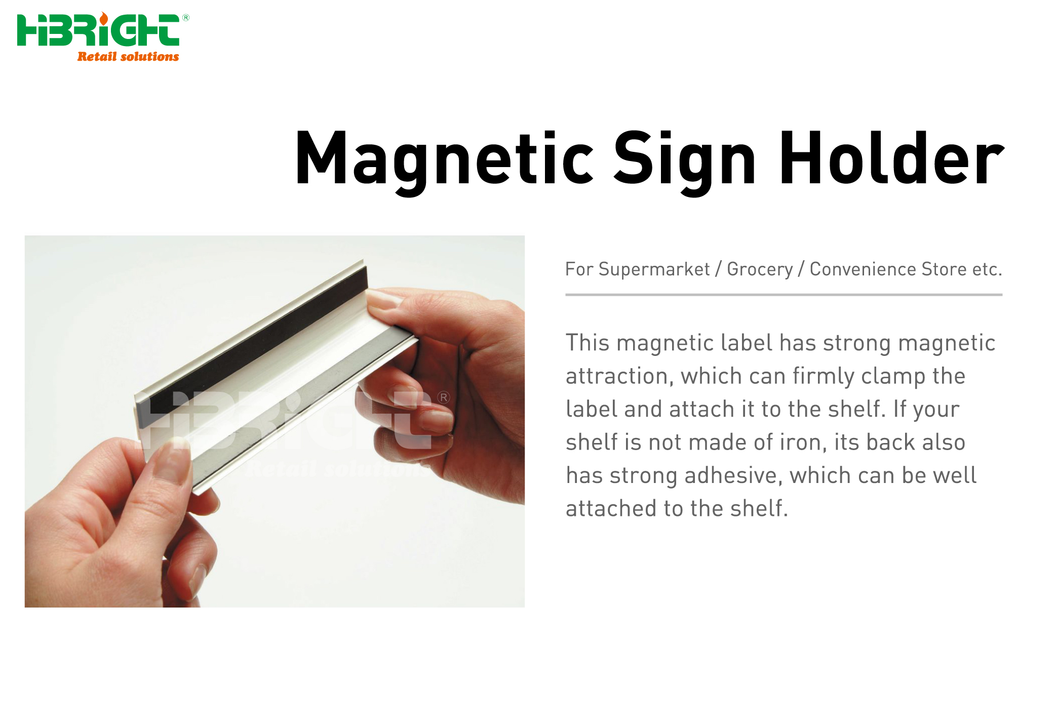 Magnetic sign holder1