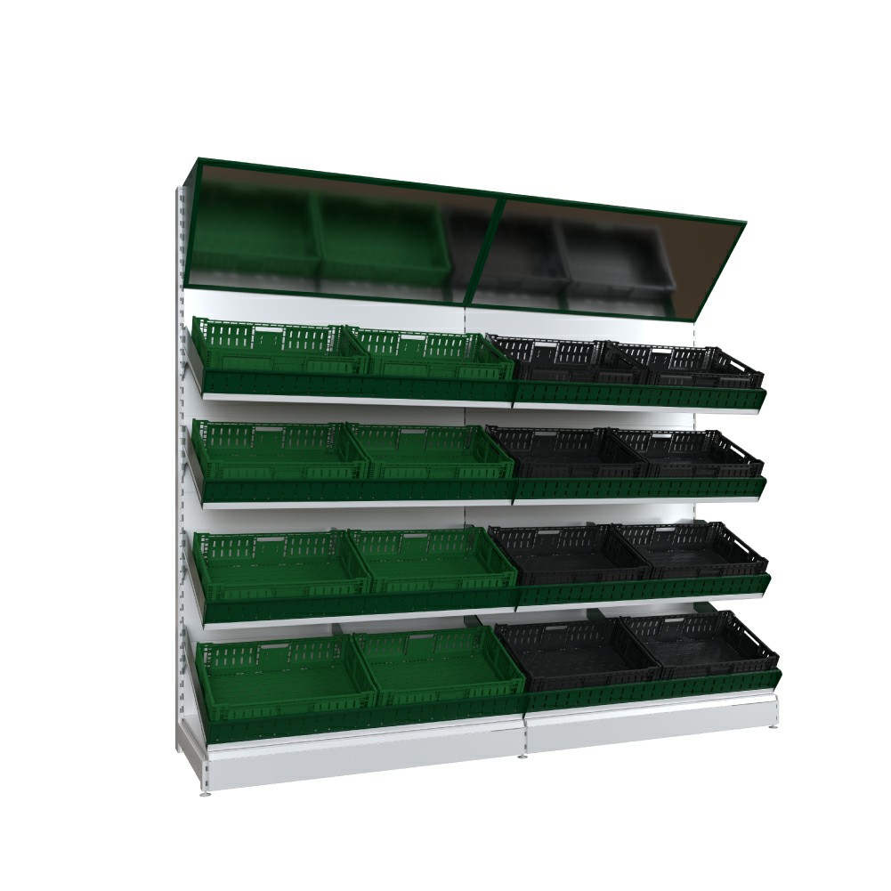 Metal Display Shelf for Fruit And Vegetable Display in Supermarket