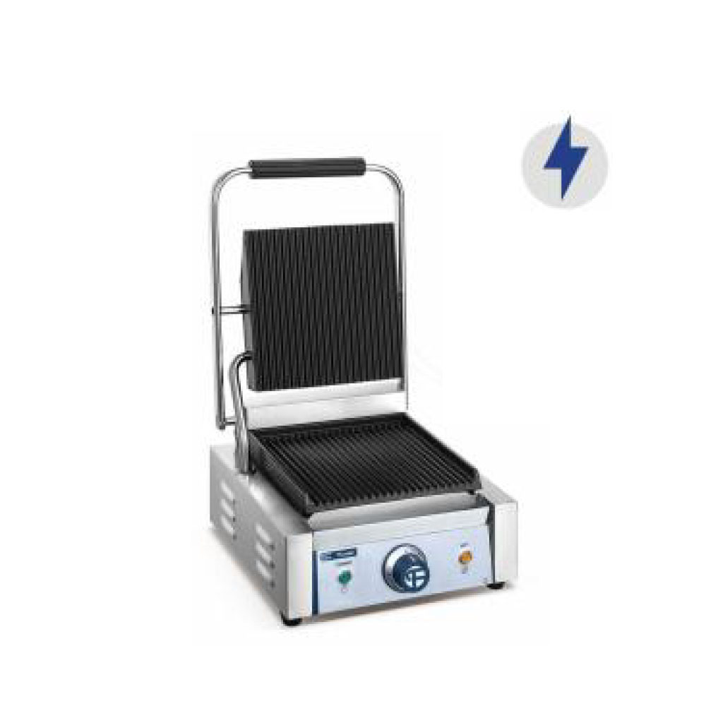 Commercial Electric Iron Grooved Panini Grill