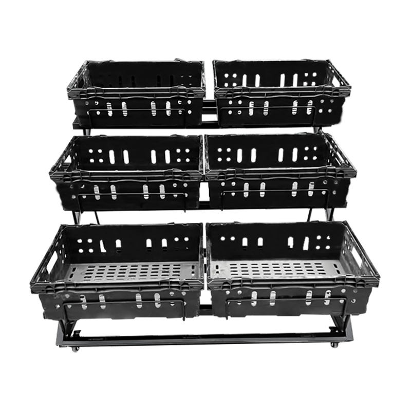 Movable Foldable Vegetable Display Stand