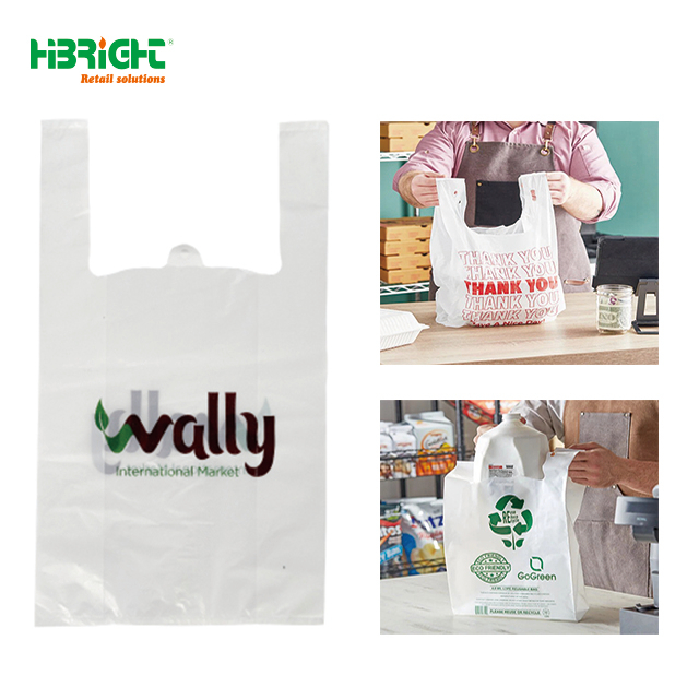 Supermarket Grocery Store Plastic Shopping Bags
