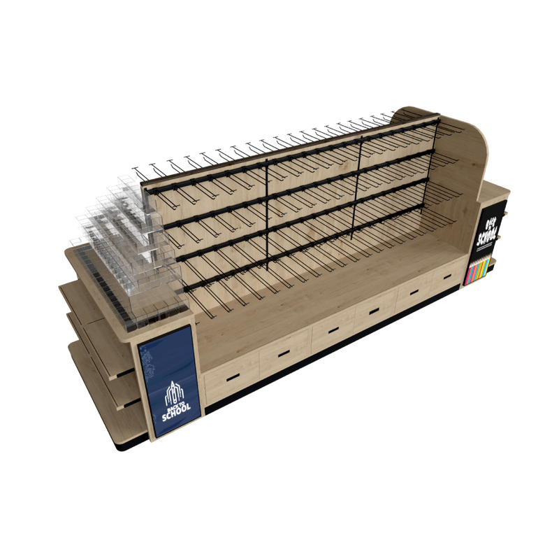 Wooden Display Rack for Stationery