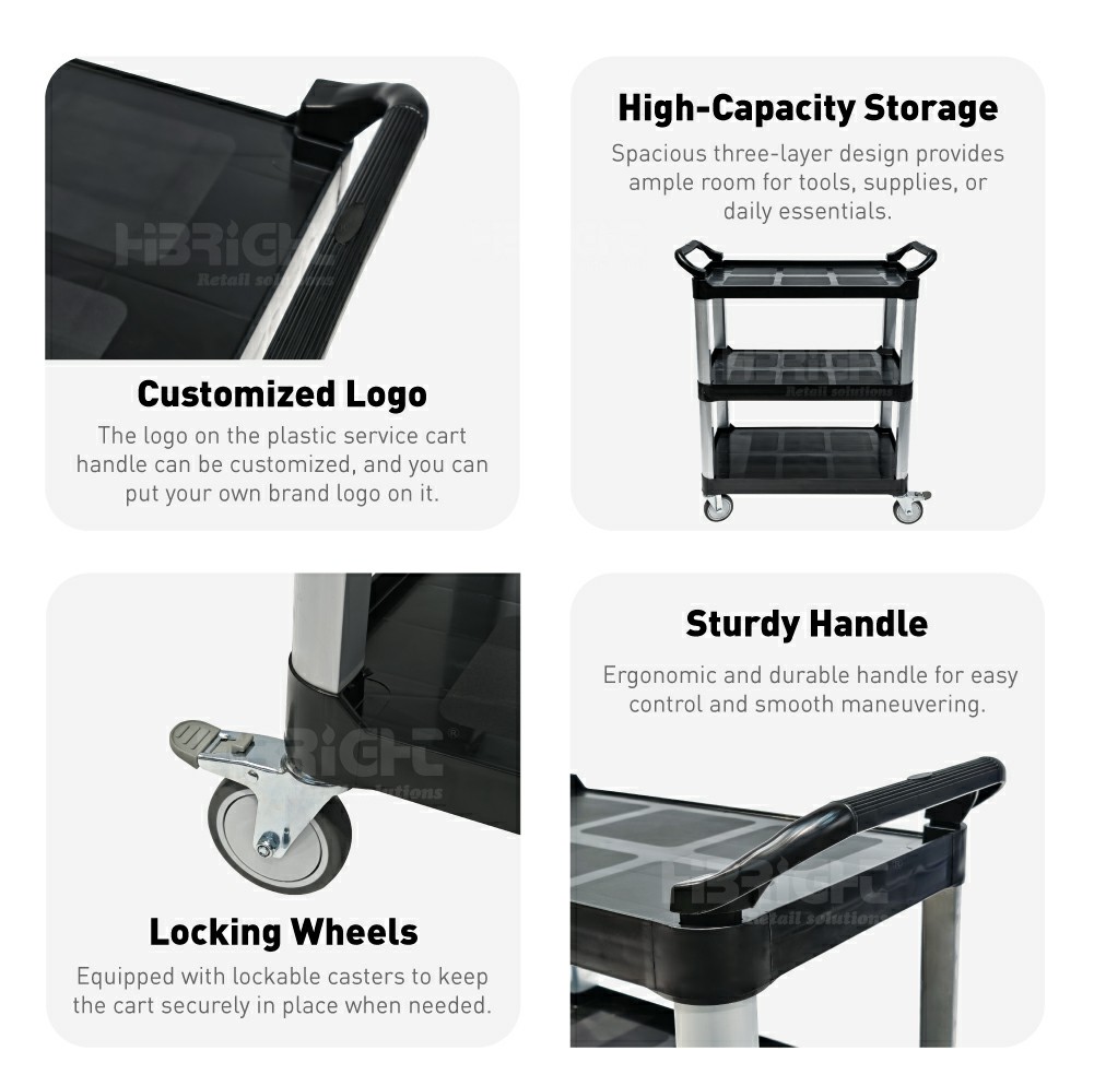 Plastic Service Cart3
