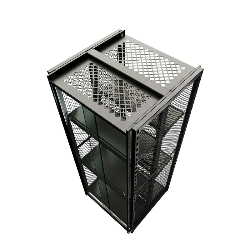Heavy Duty Display Rack with Glass Door
