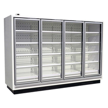 Supermarket Multideck 4 Glass Door Display Upright Freezer