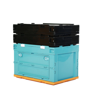 Durable Collapsible Storage Bin with Attached Lid