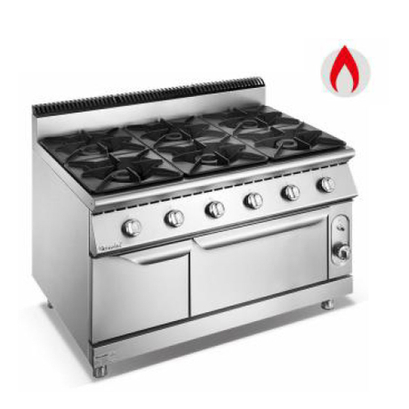 900 Series 6-Burner Gas Cooking Range With Oven