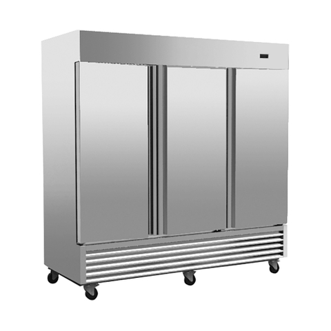 1665L/3 Doors/-22℃ to -18℃ Upright Freezer Commercial Refrigeration