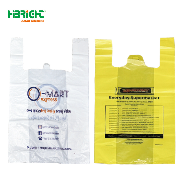 Supermarket Grocery Store Plastic Shopping Bags