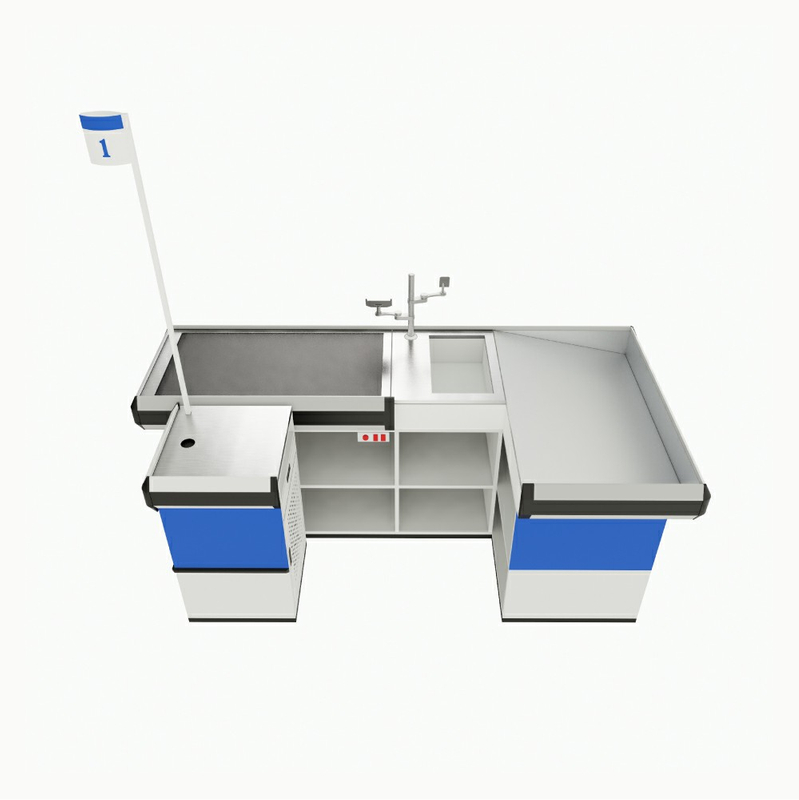 Checkout Counter with Storage Space
