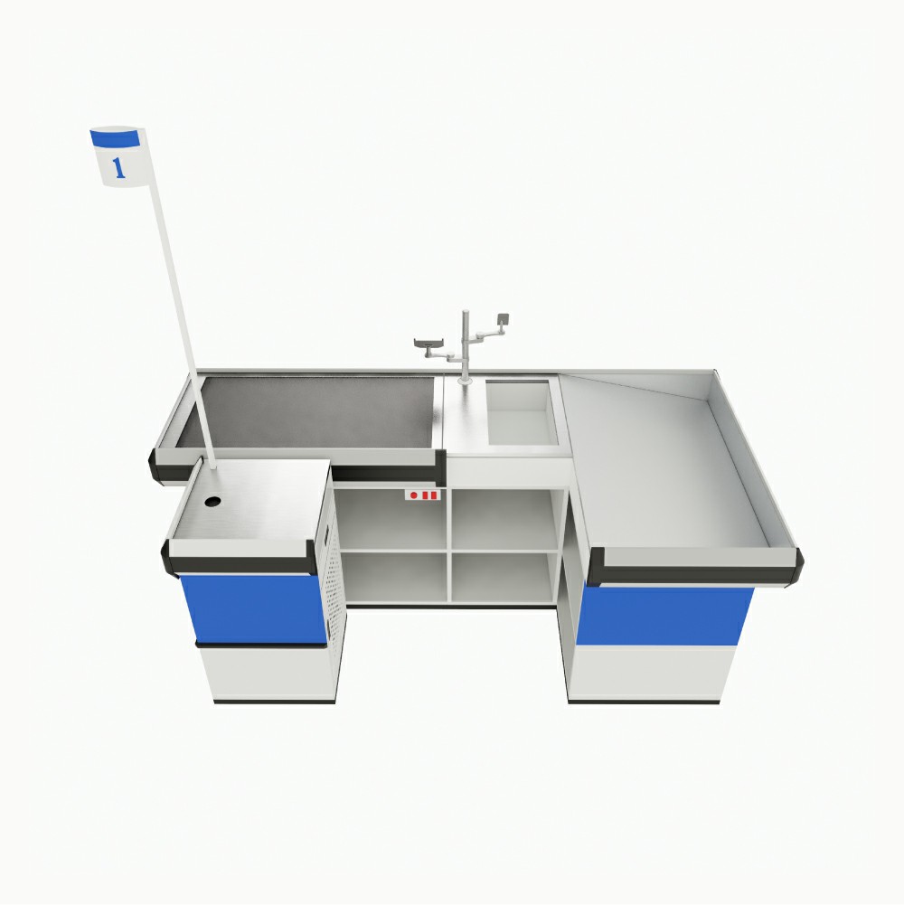 Checkout Counter with Storage Space