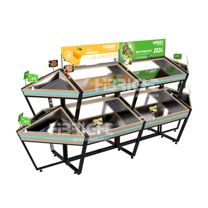 2024 Highbright New Design Fruit Display Racks