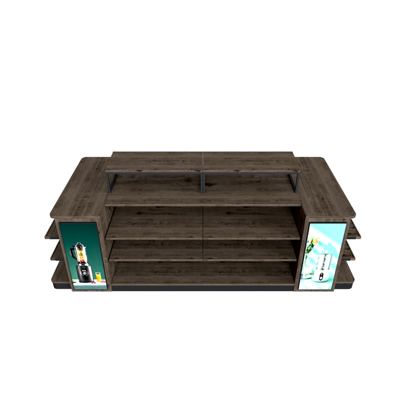 Wooden Supermarket Electrical Shop Rack