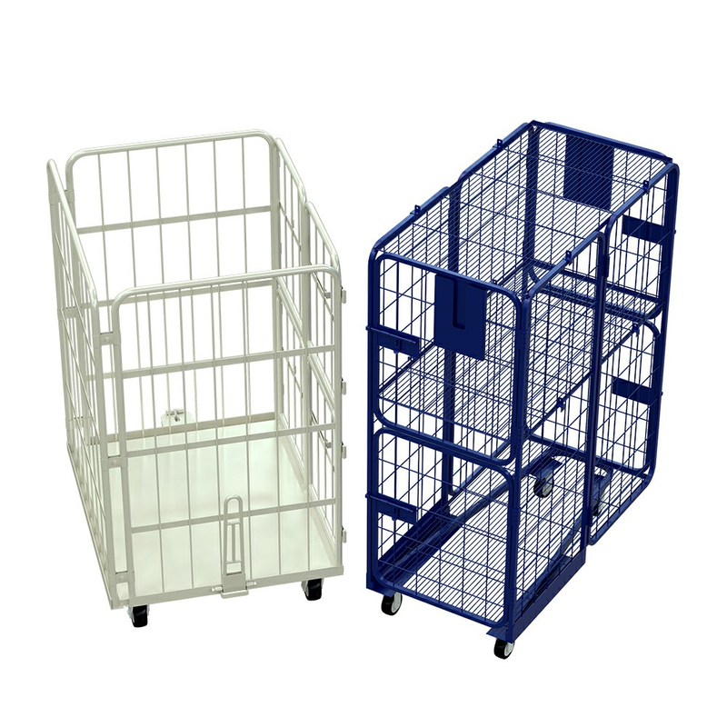Double Door Nestable Roll Cage Trolley