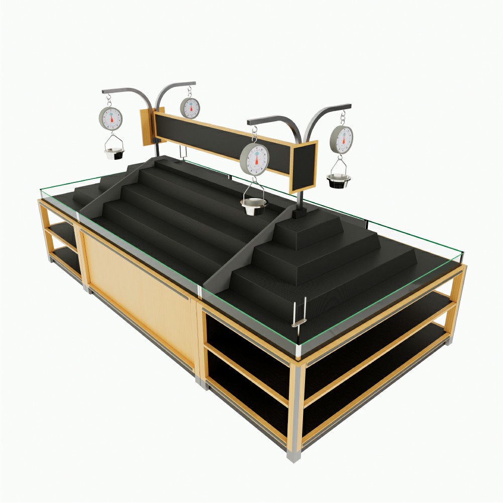 Produce Display Rack with Scale