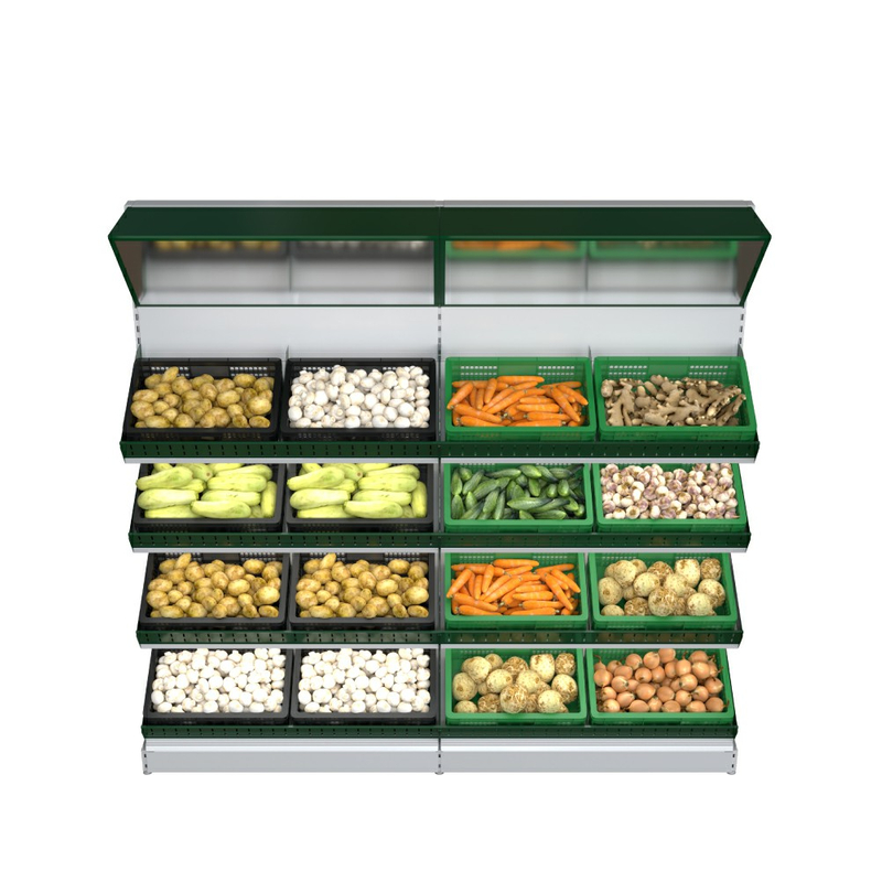 Metal Display Shelf for Fruit And Vegetable Display in Supermarket