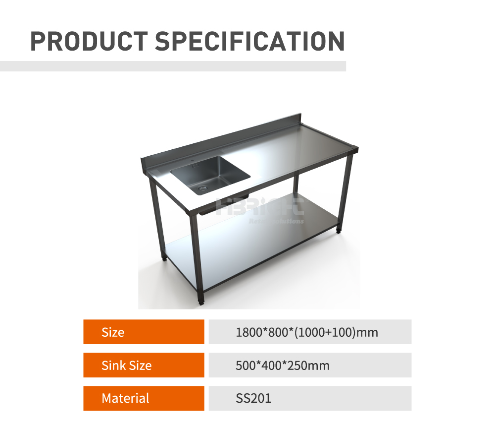 Stainless steel Table 2