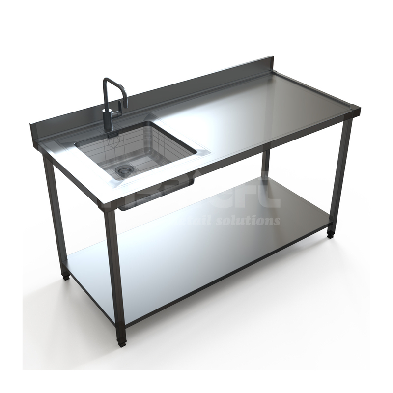 Stainless Steel Table with Sink
