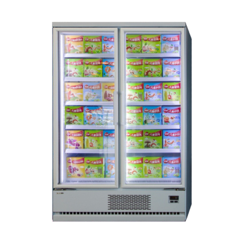 Plug-in Vertical Multi-deck <-18℃ freezer with Glass Door 
