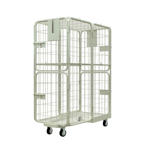 Double Door Nestable Roll Cage Trolley