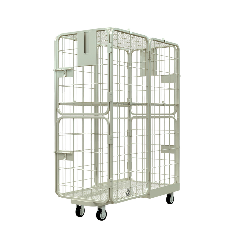 Double Door Nestable Roll Cage Trolley
