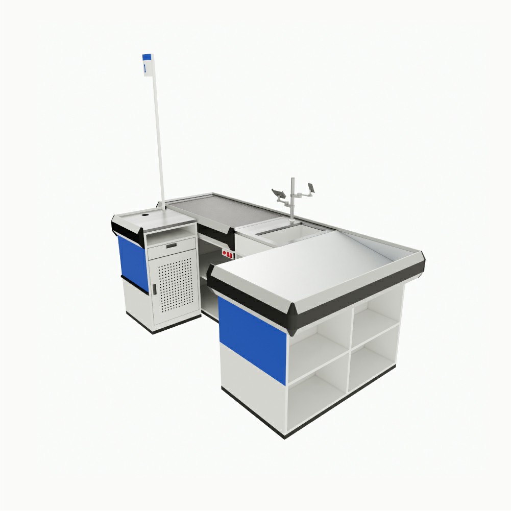 Checkout Counter with Storage Space