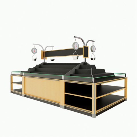 Produce Display Rack with Scale