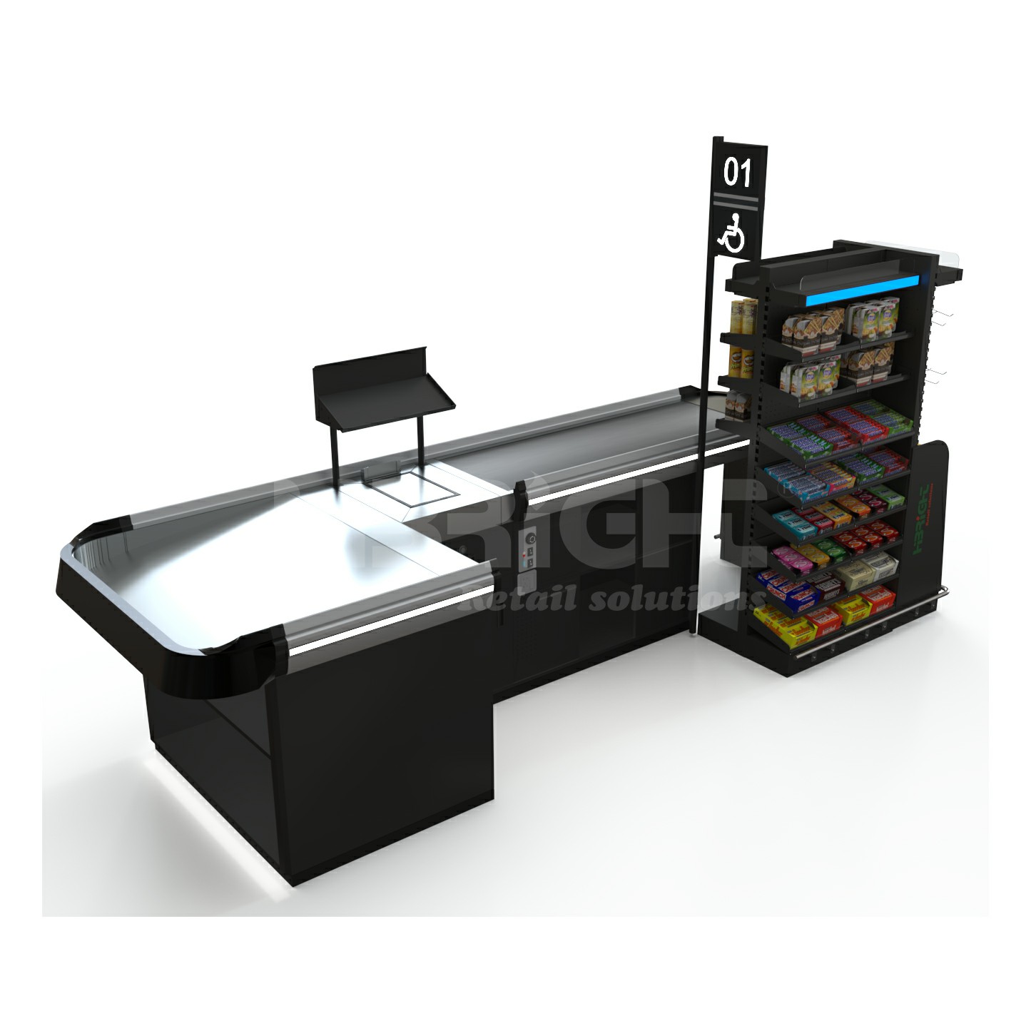 Checkout Counter with LED Light
