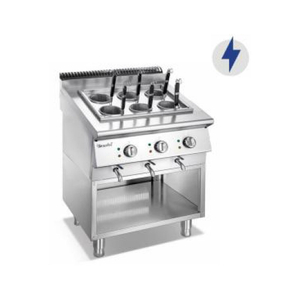 Electric Pasta Cooker with Open Cabinet